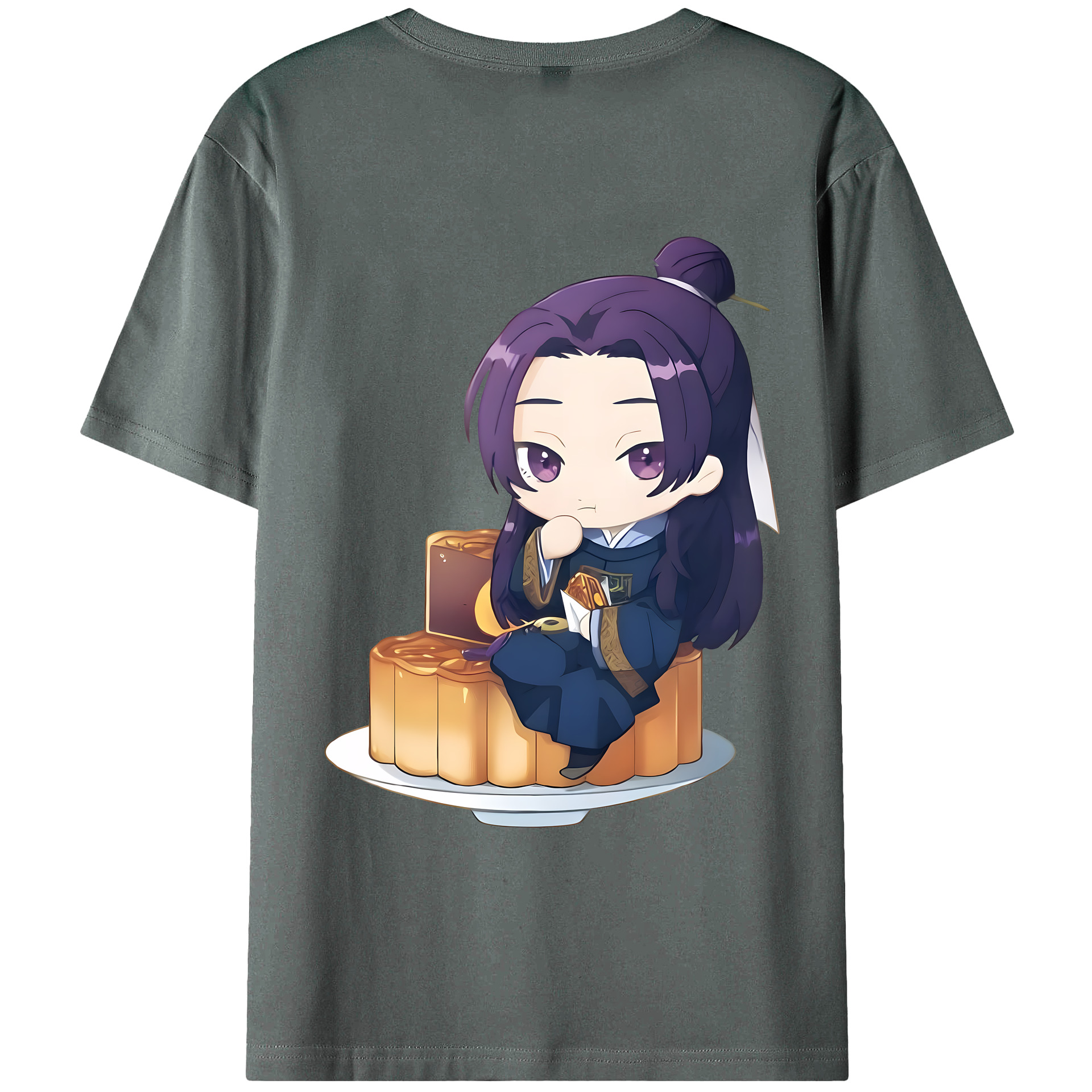 （画像用） 薬屋のひとりごと The Apothecary Diaries 綿100％ メンズ半袖Tシャツ（バックプリント） 通気性
